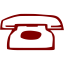 maroon phone 21 icon