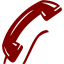 maroon phone 34 icon