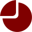 maroon pie chart 2 icon