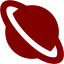 maroon planet icon