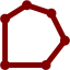 maroon polygom icon