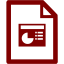 maroon powerpoint 2 icon