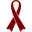 maroon ribbon 6 icon