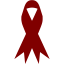 maroon ribbon icon