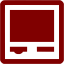 maroon self service kiosk icon