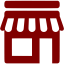 maroon shop icon