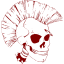 maroon skull 15 icon