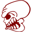 maroon skull 59 icon