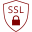 maroon ssl badge icon