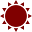 maroon sun 6 icon