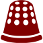 maroon thimble icon