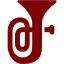 maroon tuba icon