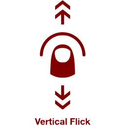 vertical flick 2 icon