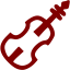 maroon violin icon