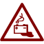 maroon warning 14 icon