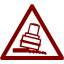 maroon warning 18 icon