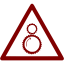 maroon warning 30 icon