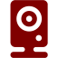 maroon webcam 6 icon