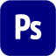 navy blue adobe ps icon