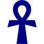 navy blue ankh icon