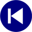 navy blue arrow 108 icon