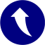 navy blue arrow 182 icon