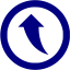 navy blue arrow 183 icon