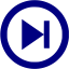 navy blue arrow 43 icon