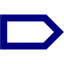 navy blue arrow 50 icon