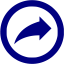 navy blue arrow 62 icon