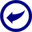 navy blue arrow 64 icon