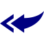 navy blue arrow 85 icon