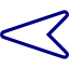 navy blue arrow left 2 icon