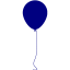 navy blue balloon 2 icon