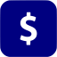 navy blue bank 2 icon