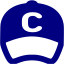 navy blue baseball cap icon