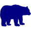 navy blue bear 2 icon