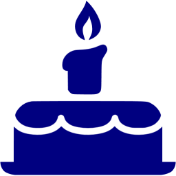 Navy Blue Birthday Cake Icon Free Navy Blue Cake Icons