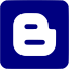 navy blue blogger 3 icon