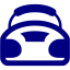 navy blue boombox icon