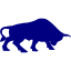 navy blue bull 2 icon