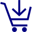 navy blue cart 20 icon