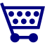 navy blue cart 3 icon