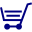 navy blue cart 36 icon