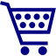 navy blue cart 39 icon