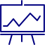 navy blue chart 2 icon