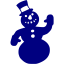 navy blue christmas 2 icon