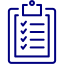 navy blue clipboard 2 icon