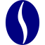 navy blue coffee bean icon