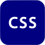 navy blue css icon